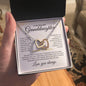 (Almost Gone) To My Beautiful Granddaughter | Love you always | Interlocking Heart Necklace - Elliotrose Gifts