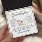(Almost Gone) To My Beautiful Granddaughter | Love you always | Interlocking Heart Necklace - Elliotrose Gifts