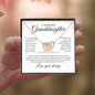 (Almost Gone) To My Beautiful Granddaughter | Love you always | Interlocking Heart Necklace - Elliotrose Gifts