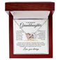 (Almost Gone) To My Beautiful Granddaughter | Love you always | Interlocking Heart Necklace - Elliotrose Gifts
