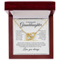 (Almost Gone) To My Beautiful Granddaughter | Love you always | Interlocking Heart Necklace - Elliotrose Gifts