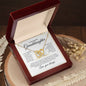 (Almost Gone) To My Beautiful Granddaughter | Love you always | Interlocking Heart Necklace - Elliotrose Gifts