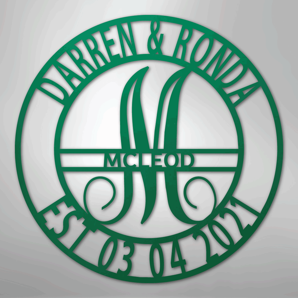 Elaborate Name - Steel Sign - Elliotrose Gifts