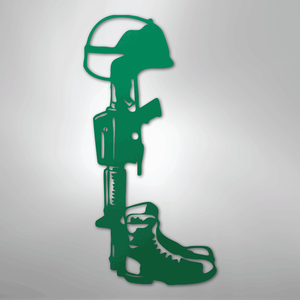Fallen Soldier Memorial - Steel Sign - Elliotrose Gifts