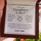 To My Beautiful Daughter - Most Beautiful Chapter - Love Knot Necklace - Elliotrose Gifts
