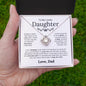 To My Beautiful Daughter - Most Beautiful Chapter - Love Knot Necklace - Elliotrose Gifts