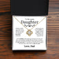 To My Beautiful Daughter - Most Beautiful Chapter - Love Knot Necklace - Elliotrose Gifts