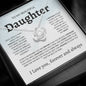 To My Beautiful Daughter | Stronger Than You Seem | Love knot Necklace - Elliotrose Gifts