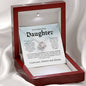 To My Beautiful Daughter | Stronger Than You Seem | Love knot Necklace - Elliotrose Gifts