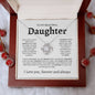 To My Beautiful Daughter | You are Braver | Love Knot Necklace - Elliotrose Gifts