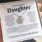 To My Beautiful Daughter | You are Braver | Love Knot Necklace - Elliotrose Gifts