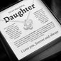 To My Beautiful Daughter | You are Braver | Love Knot Necklace - Elliotrose Gifts