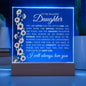 To My Beautiful Daughter | You Are Loved | Acrylic Plaque - Elliotrose Gifts