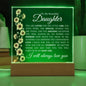 To My Beautiful Daughter | You Are Loved | Acrylic Plaque - Elliotrose Gifts