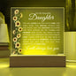 To My Beautiful Daughter | You Are Loved | Acrylic Plaque - Elliotrose Gifts