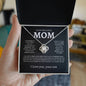 To My Beautiful Mom | Proud To Call You Mom | Love Knot Necklace - Elliotrose Gifts