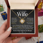 To My Beautiful Wife | Can't Live Without You | Love Knot Necklace - Elliotrose Gifts