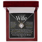 To My Beautiful Wife | Can't Live Without You | Love Knot Necklace - Elliotrose Gifts