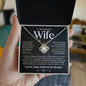 To My Beautiful Wife | Can't Live Without You | Love Knot Necklace - Elliotrose Gifts