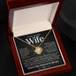 To My Beautiful Wife | Can't Live Without You | Love Knot Necklace - Elliotrose Gifts
