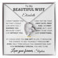 To My Beautiful Wife - Personalized | One Gift | Forever Love Necklace - Elliotrose Gifts