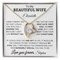 To My Beautiful Wife - Personalized | One Gift | Forever Love Necklace - Elliotrose Gifts