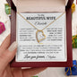To My Beautiful Wife - Personalized | One Gift | Forever Love Necklace - Elliotrose Gifts