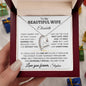 To My Beautiful Wife - Personalized | One Gift | Forever Love Necklace - Elliotrose Gifts