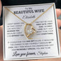 To My Beautiful Wife - Personalized | One Gift | Forever Love Necklace - Elliotrose Gifts