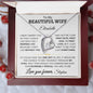 To My Beautiful Wife - Personalized | One Gift | Forever Love Necklace - Elliotrose Gifts