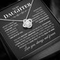 To My Daughter | Believe In Yourself | Love Knot Necklace - Elliotrose Gifts
