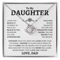 To My Daughter | Believe In Yourself | Love Knot Necklace - Elliotrose Gifts