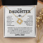 To My Daughter | Believe In Yourself | Love Knot Necklace - Elliotrose Gifts