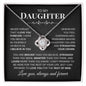 To My Daughter | Believe In Yourself | Love Knot Necklace - Elliotrose Gifts