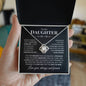 To My Daughter | Believe In Yourself | Love Knot Necklace - Elliotrose Gifts