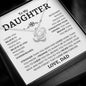 To My Daughter | Believe In Yourself | Love Knot Necklace - Elliotrose Gifts