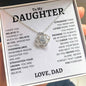 To My Daughter | Straighten Your Crown | Love Knot Necklace - Elliotrose Gifts