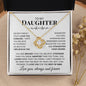 To My Daughter | Straighten Your Crown | Love Knot Necklace - Elliotrose Gifts