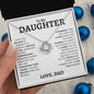 To My Daughter | Straighten Your Crown | Love Knot Necklace - Elliotrose Gifts
