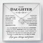 To My Daughter | Straighten Your Crown | Love Knot Necklace - Elliotrose Gifts
