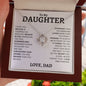 To My Daughter | Straighten Your Crown | Love Knot Necklace - Elliotrose Gifts