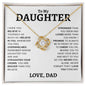 To My Daughter | Straighten Your Crown | Love Knot Necklace - Elliotrose Gifts