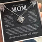 To My Loving Mom | My Guiding Light | Love Knot Necklace - Elliotrose Gifts