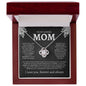 To My Loving Mom | My Guiding Light | Love Knot Necklace - Elliotrose Gifts
