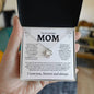 To My Loving Mom | You're The World | Love Knot Necklace - Elliotrose Gifts