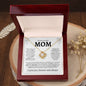 To My Loving Mom | You're The World | Love Knot Necklace - Elliotrose Gifts