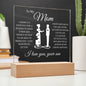 To My Mom | My Caring Mother | Acrylic Plaque - Elliotrose Gifts