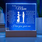 To My Mom | My Caring Mother | Acrylic Plaque - Elliotrose Gifts
