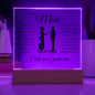 To My Mom | You Are Loved | Acrylic Plaque - Elliotrose Gifts