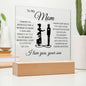 To My Mom | You Are Loved | Acrylic Plaque - Elliotrose Gifts